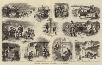 Chasse au tétras, ancienne et moderne
